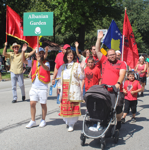 Albanian Cultural Garden in Parade of Flags